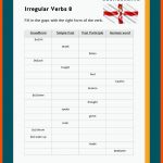 Irregular Verbs / UnregelmÃ¤Ãige Verben Fuer Arbeitsblätter Englisch Simple Past