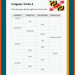 Irregular Verbs / UnregelmÃ¤Ãige Verben Fuer Irregular Verbs Arbeitsblätter
