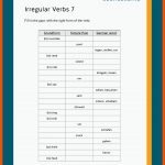 Irregular Verbs / UnregelmÃ¤Ãige Verben Fuer Irregular Verbs Arbeitsblätter