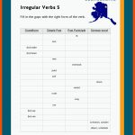 Irregular Verbs / UnregelmÃ¤Ãige Verben Fuer Simple Past Arbeitsblätter