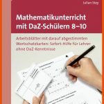 Isbn 9783403082088 "mathematikunterricht Mit Daz-schÃ¼lern 8-10 ... Fuer Lehrer Arbeitsblätter