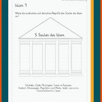 Islam Fuer Die Fünf Säulen Des islam Arbeitsblatt