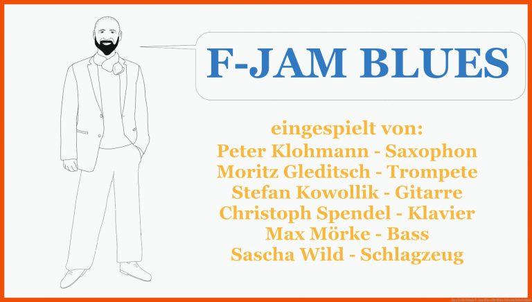 Jazz in die Schule F-Jam Blues für blues schema arbeitsblatt