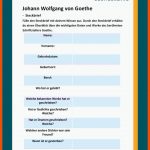 Johann Wolfgang Von Goethe Fuer Napoleon Steckbrief Arbeitsblatt