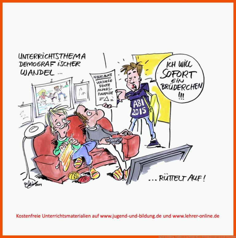 Jugend und Bildung - Karikaturen von Michael HÃ¼ter für karikaturen im unterricht arbeitsblatt