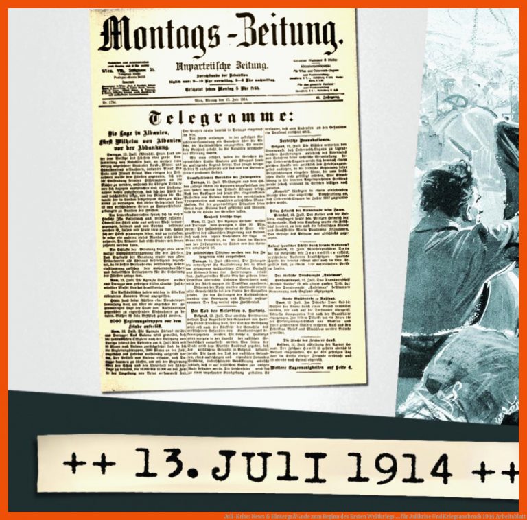 Juli-krise: News & HintergrÃ¼nde Zum Beginn Des Ersten Weltkriegs ... Fuer Julikrise Und Kriegsausbruch 1914 Arbeitsblatt