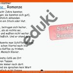 KÃ¤stners Gedicht "sachliche Romanze" â Unterrichtsmaterial Im Fach ... Fuer Beschützer Der Diebe Arbeitsblätter Lösungen