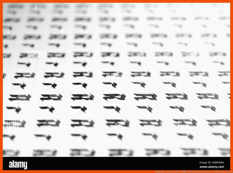 Kalligraphie Schwarzen Und WeiÃen Buchstaben R Hintergrund ... Fuer Arbeitsblatt Symbol