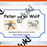 Kamishibai - Peter Und Der Wolf (instrumente) Fuer Arbeitsblätter Peter Und Der Wolf Instrumente Bilder