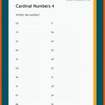 Kardinalzahlen Fuer Klasse 4 Englisch Arbeitsblätter