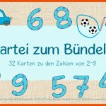 Kartei Zum BÃ¼ndeln 2-9 - Frau Locke Fuer Bündeln Mathematik Grundschule Arbeitsblätter