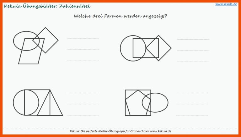 Kekula: Geometrie in der Grundschule für arbeitsblätter mathe klasse 4 geometrie
