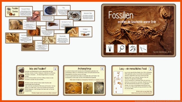 Kerstins Krabbelwiese: Ferieneifer Liegt Schon Fast In Der Luft Fuer Fossilien Arbeitsblatt