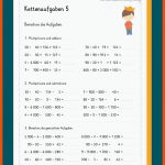 Kettenaufgaben - 4. Klasse Fuer Matheaufgaben 4. Klasse Arbeitsblätter