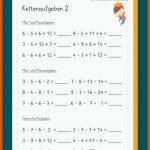 Kettenaufgaben Fuer Arbeitsblatt Matheaufgaben Klasse 6