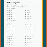 Kettenaufgaben - Mathe Fuer Arbeitsblätter Mathematik Förderschule Kostenlos