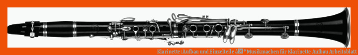 Klarinette: Aufbau und Einzelteile âº Musikmachen für klarinette aufbau arbeitsblatt