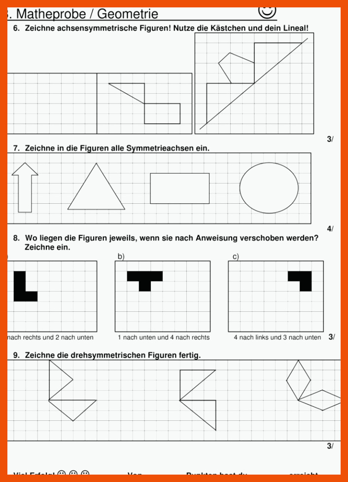 Klassenarbeit zu Geometrie | Klassenarbeiten, Geometrie ... für arbeitsblätter mathe klasse 5 geometrie