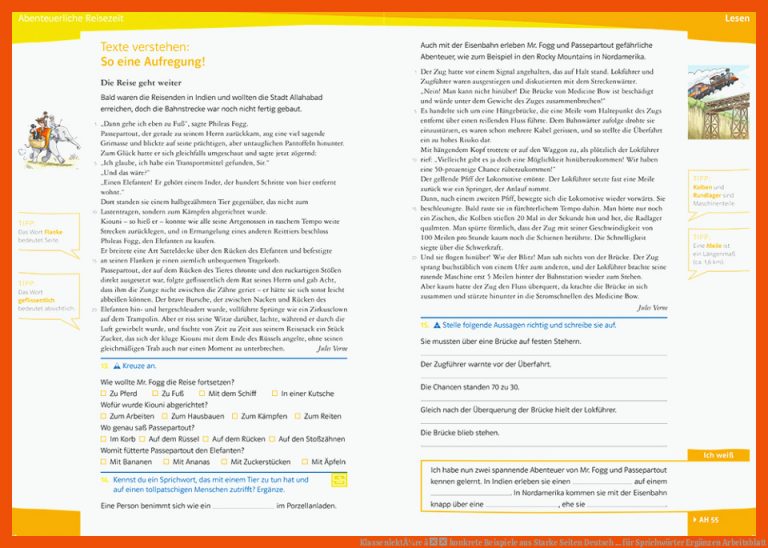 KlassenlektÃ¼re â konkrete Beispiele aus Starke Seiten Deutsch ... für sprichwörter ergänzen arbeitsblatt