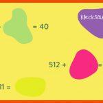 Klecksaufgaben - so Lernt Ihr Kind Mathe Ganz Spielerisch Fuer Klecksaufgaben 4. Klasse Arbeitsblätter