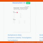 Kleines Einmaleins: Grundschule Klasse 3 - Mathematik Fuer Arbeitsblätter Mathe Klasse 3 Multiplikation