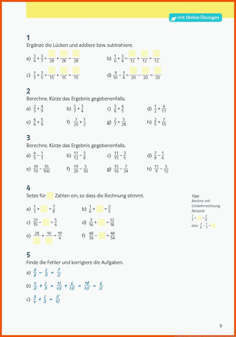 Klett KomplettTrainer Gymnasium Mathematik 7. Klasse für mathematik arbeitsblätter 1 klasse gymnasium