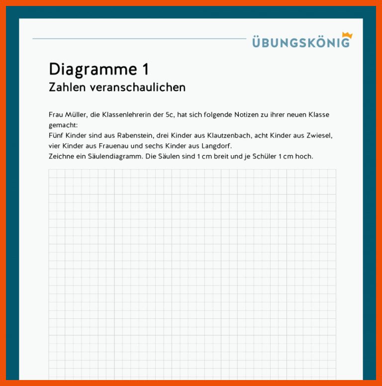 KÃ¶nigspaket: Diagramme (Mathe, 5. Klasse) für arbeitsblatt diagramme lesen klasse 5