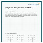 KÃ¶nigspaket: Positive Und Negative Ganze Zahlen (mathe, 5. Klasse) Fuer Rechnen Mit Ganzen Zahlen Arbeitsblätter
