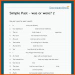 KÃ¶nigspaket: Simple Past - Was or Were? (englisch, 5. Klasse) Fuer Simple Past Arbeitsblätter