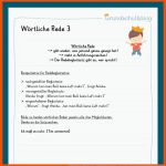 KÃ¶nigspaket: WÃ¶rtliche Rede / Redebegleitsatz (deutsch, 3. Klasse) Fuer 3. Klasse Deutsch Arbeitsblätter Wörtliche Rede