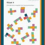 KÃ¶rper Fuer Arbeitsblätter Geometrie 4 Klasse