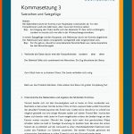 Kommasetzung Fuer Kommasetzung Arbeitsblatt