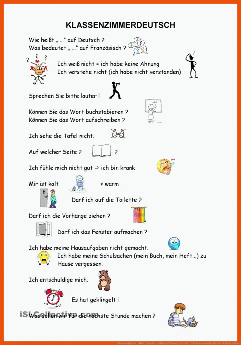 Kommunikation im Deutschunterricht | Deutsch lernen, Deutsch ... für kommunikation im beruf arbeitsblätter