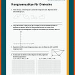 KongruenzsÃ¤tze FÃ¼r Dreiecke Fuer Kongruente Figuren Arbeitsblatt