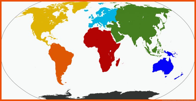 Kontinente der Erde | Weltkugel-Globus.de für arbeitsblätter kontinente