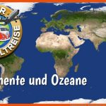 Kontinente Und Ozeane - orientierung Auf Der Erde - Einfach ErklÃ¤rt Fuer Kontinente Und Ozeane Arbeitsblatt