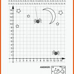 Koordinate Graphen Oder Zeichnen Durch Koordinaten, Mathematik ... Fuer Halloween Mathe Arbeitsblatt