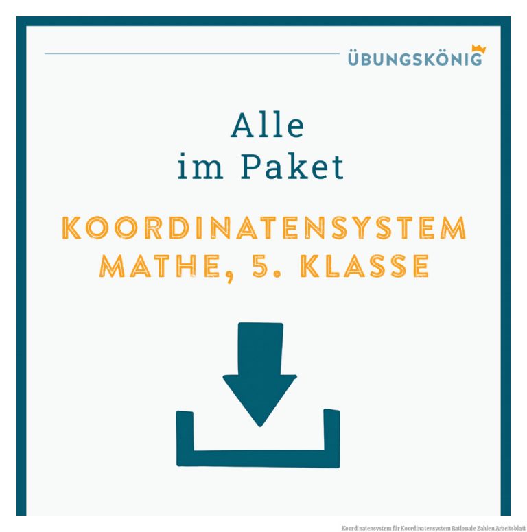 Koordinatensystem für Koordinatensystem Rationale Zahlen Arbeitsblatt