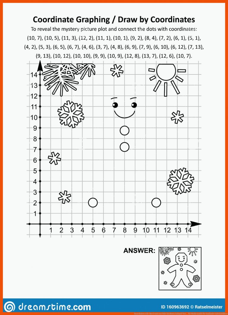 Koordinieren Sie Das Gravieren Oder Zeichnen Anhand Von ... für mathematik für ausländer arbeitsblätter