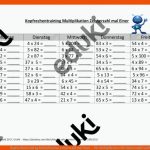 Kopfrechentraining Multiplikation Zehnerzahl Mal Einer ... Fuer Multiplikation Mit Zehnerzahlen Arbeitsblätter 3. Klasse