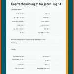 Kopfrechnen Fuer Kopfrechnen Arbeitsblatt Pdf