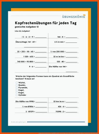 12 Mathe Arbeitsblätter Klasse 6 Gymnasium Zum Ausdrucken - Mathe
