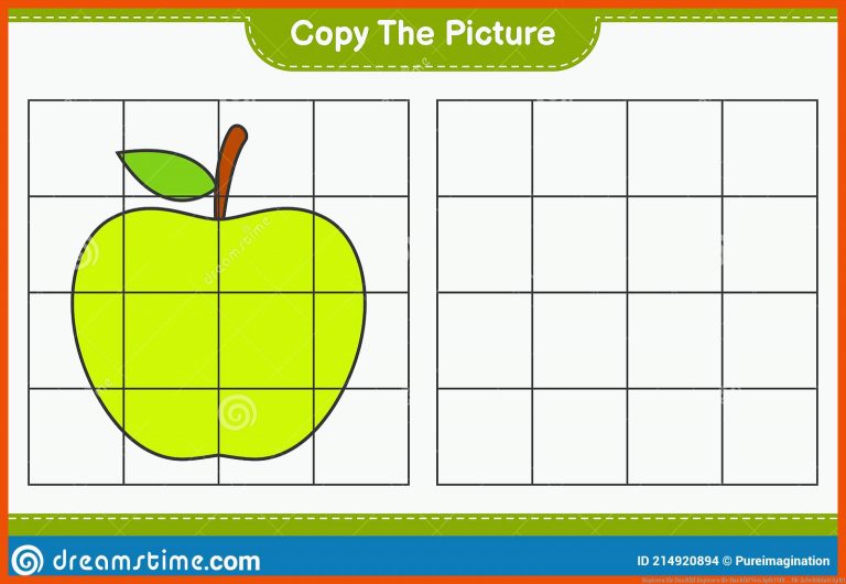 Kopieren Sie Das Bild Kopieren Sie Das Bild Von Apfel Mit ... Fuer Arbeitsblatt Apfel