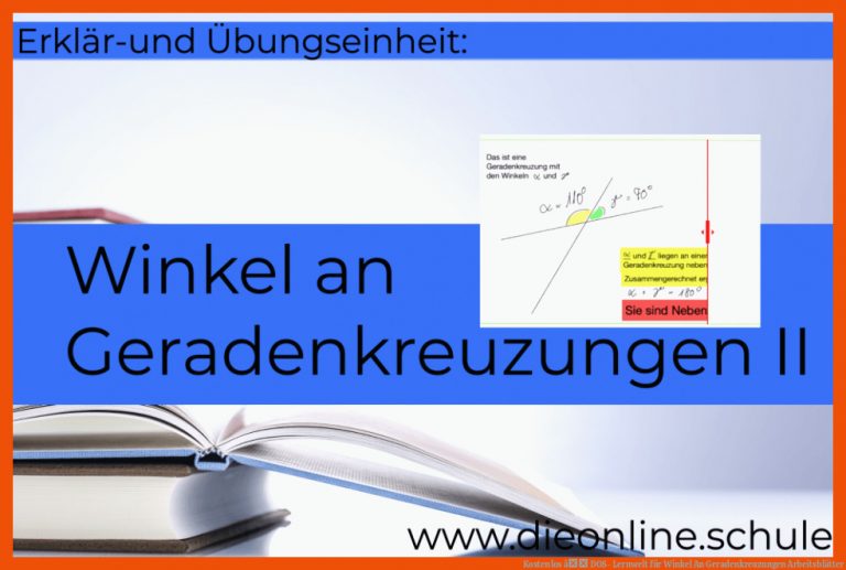 Kostenlos â Dos- Lernwelt Fuer Winkel An Geradenkreuzungen Arbeitsblätter