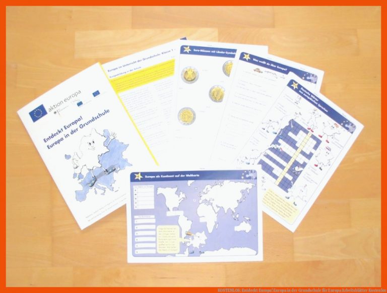 KOSTENLOS: Entdeckt Europa! Europa in der Grundschule für europa arbeitsblätter kostenlos