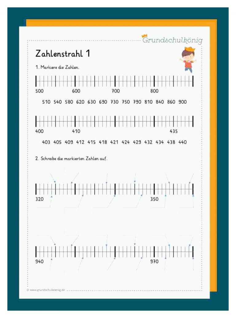 Kostenlose ArbeitsblÃ¤tter Zum thema Zahlenstrahl FÃ¼r Die 3. Klasse ... Fuer Zahlenstrahl Klasse 1 Arbeitsblätter