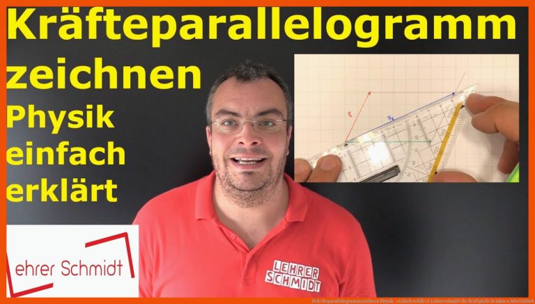 KrÃ¤fteparallelogramm zeichnen | Physik - einfach erklÃ¤rt | Lehrerschmidt für kraftpfeile zeichnen arbeitsblatt