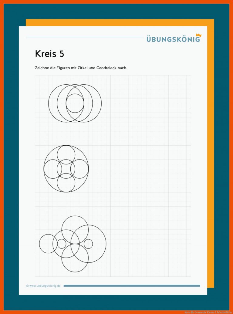 Kreis für geometrie klasse 6 arbeitsblätter