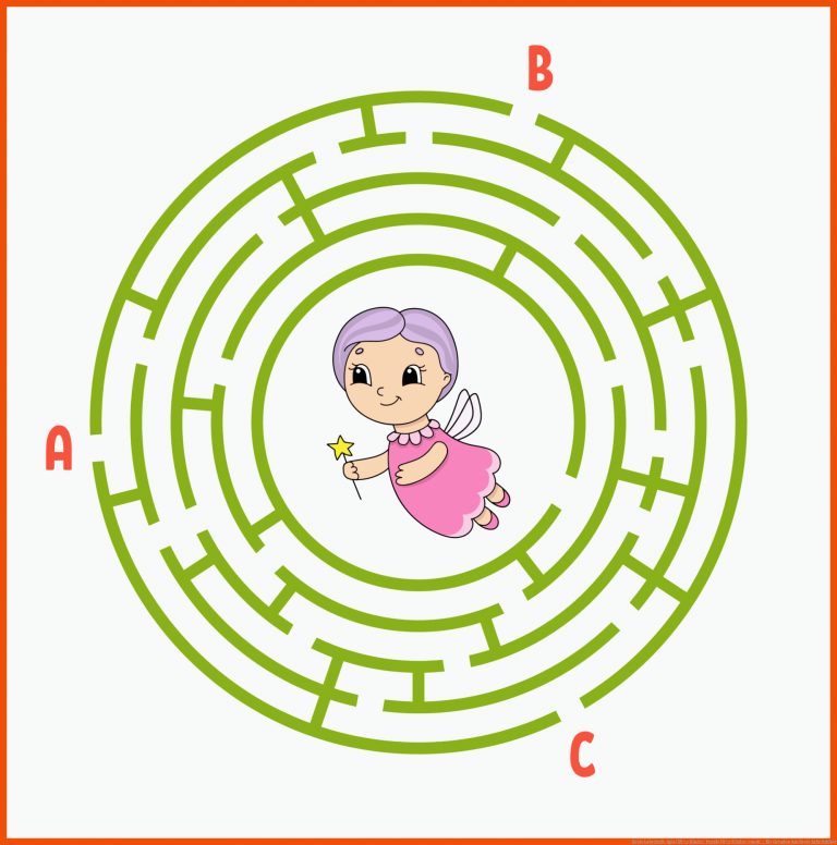 Kreis Labyrinth. Spiel fÃ¼r Kinder. Puzzle fÃ¼r Kinder. runde ... für geraden am kreis arbeitsblatt