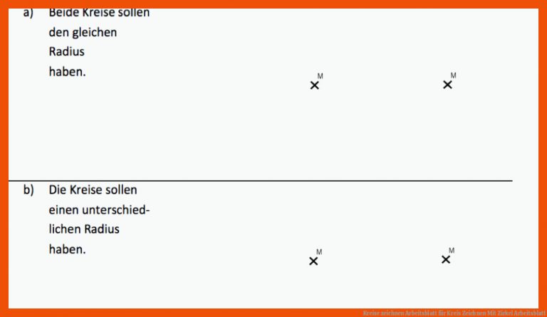 Kreise zeichnen Arbeitsblatt für kreis zeichnen mit zirkel arbeitsblatt